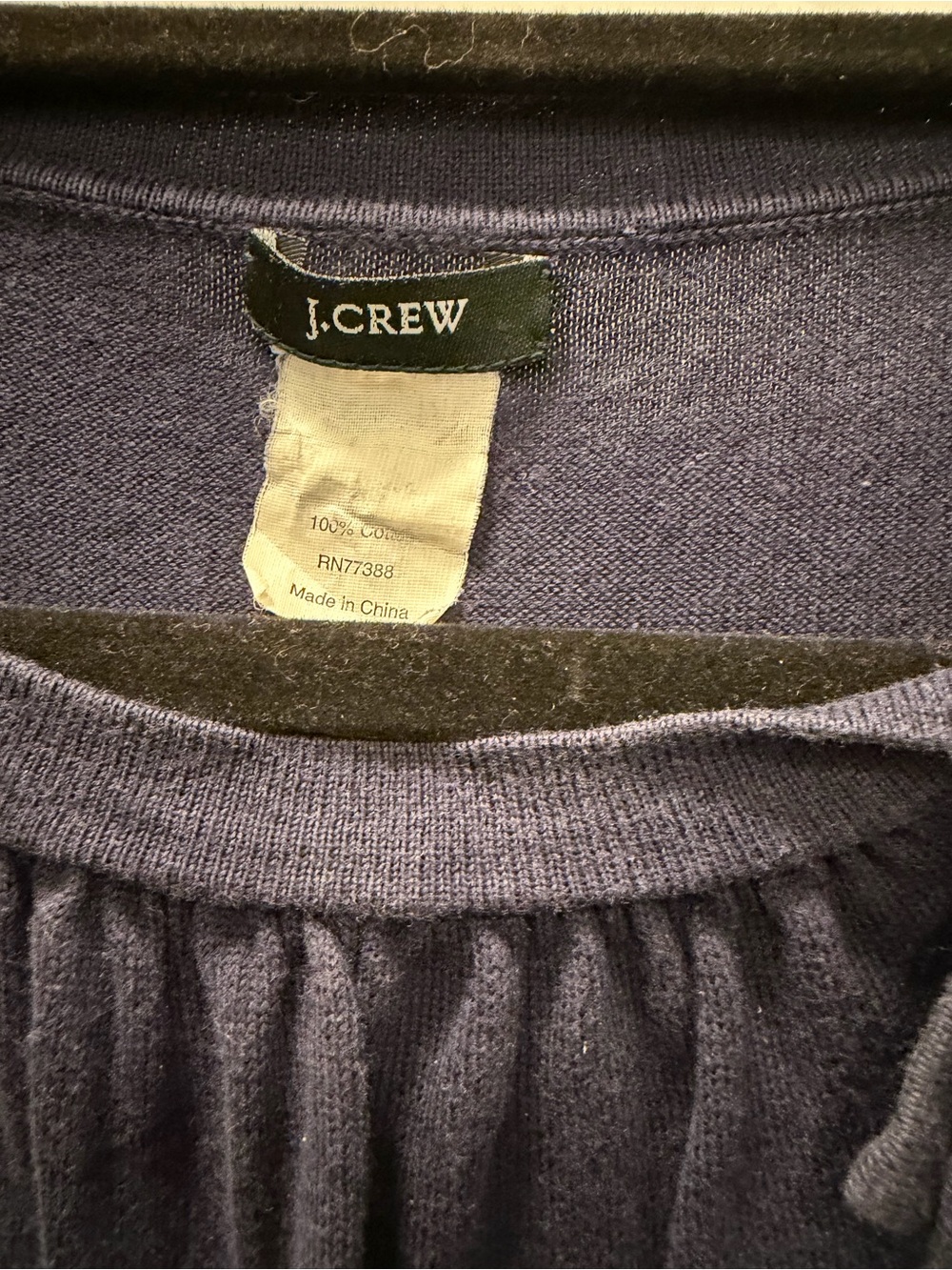 J. Crew Navy Sleeveless Bow-Accent Mini Dress - Picture 3 of 3